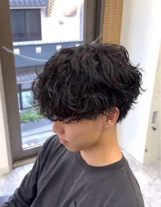 ショート パーマ メンズ 杉村 一輝のヘアスタイル