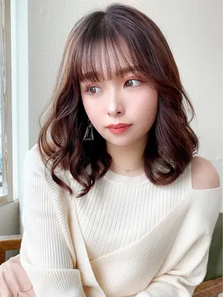 ミディアム カラー ☺︎ Naomiのヘアスタイル