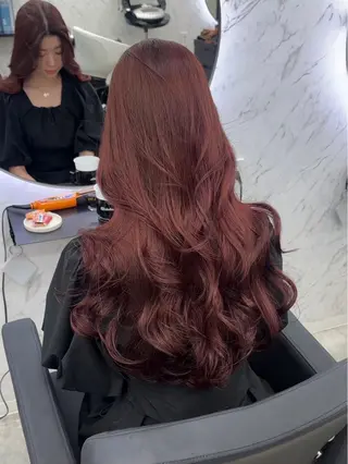ロング カラー 韓国ヘア🎀 /♡𝓝𝓸𝓪♡のヘアスタイル