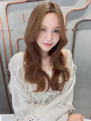 ロング カラー 韓国ヘア♡おくれ毛♡ ボブ♡sayakaのヘアスタイル