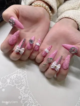 セミロング ネイル 《LB》ラブリエ Nail&eyeのマツエク・マツパデザイン