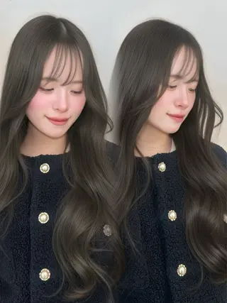 ロング カラー 上品モテヘア🩶 karen🩶のヘアスタイル