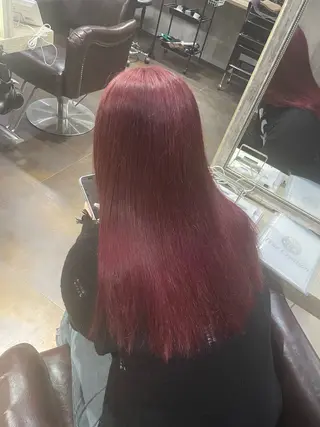 ロング カラー ヘアアレンジ 渋谷のブリーチカラー シェフ🧑‍🍳蓮のヘアスタイル