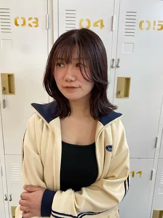ミディアム カラー YURAGI🌿 SAKIのヘアスタイル