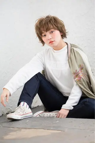 ショート カラー パーマ みうら ミウラのヘアスタイル