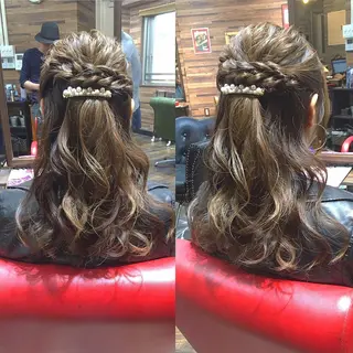 ロング ヘアアレンジ 川名 充✂️のヘアスタイル