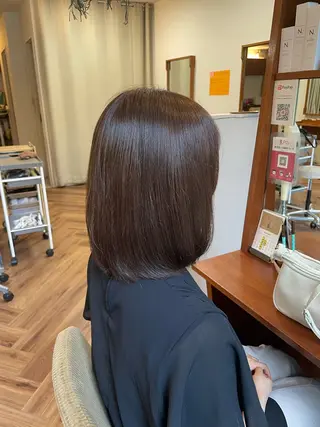 ミディアム 望月 千絵のヘアスタイル