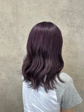 ミディアム カラー レディース特化/ 前橋/よしかわあんみのヘアスタイル