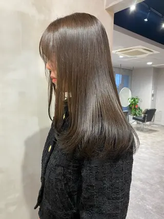 ロング カラー qpula misuzuのヘアスタイル