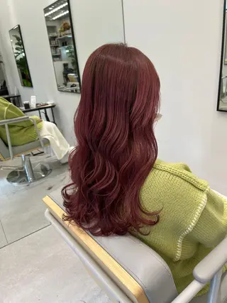 セミロング カラー 菅 樹希弥のヘアスタイル