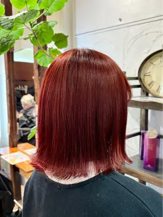 ミディアム カラー 髙木 優人のヘアスタイル
