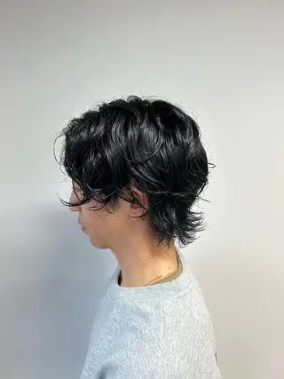 ミディアム 相澤 拳のヘアスタイル