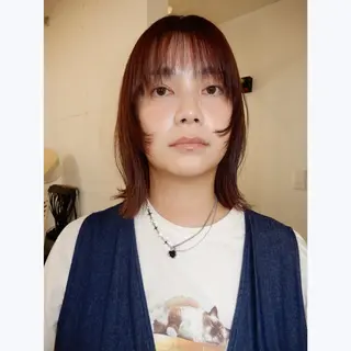 ミディアム カラー デザインカット🎨 ボブ🫟おざきのヘアスタイル