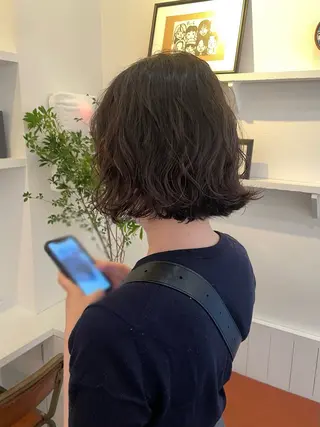 ショート カラー パーマ ヘアアレンジ 髪質改善ストレート✨ パーマヘア✨YUKIのヘアスタイル