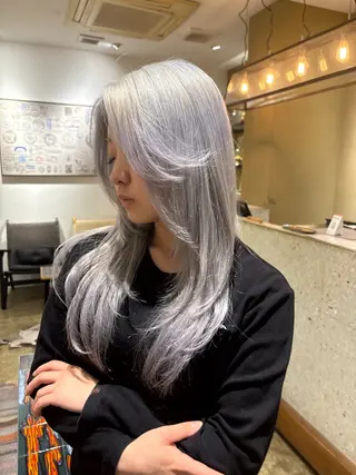 ロング カラー キョウスケ/レイヤー /ハイトーンのヘアスタイル