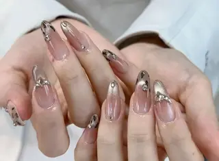 ネイル By moonネイル 🌷ワンホン/韓国風のネイルデザイン