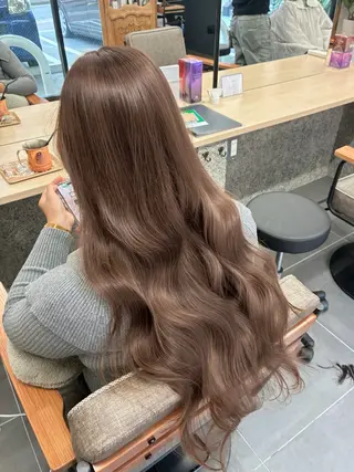 ロング カラー nanami🏷🤎 ベージュのヘアスタイル