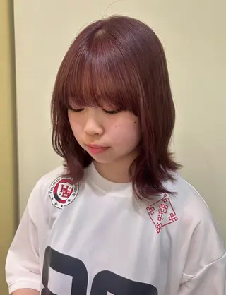 ミディアム uta所属・カットモデル募集 トモカのヘアスタイル