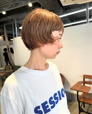 ショート パーマ ボブ 西宮北口/みなみのヘアスタイル