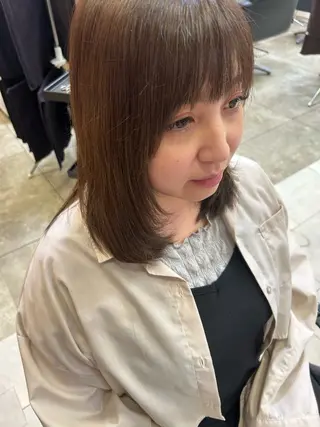 ミディアム 坂爪 智哉のヘアスタイル