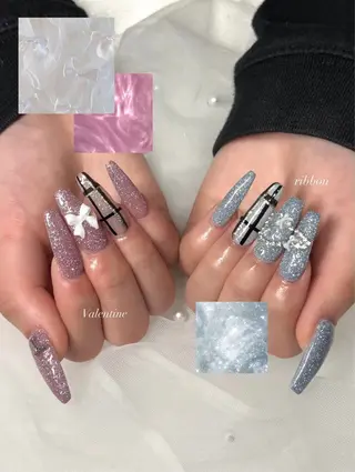 ネイル beauty salon  POISSON所属・SAYUKI/韓国 /ワンホン/キラキラのネイルデザイン