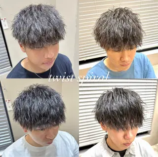 パーマ メンズ 梅田中崎町メンズ 美容師ユースケのヘアスタイル