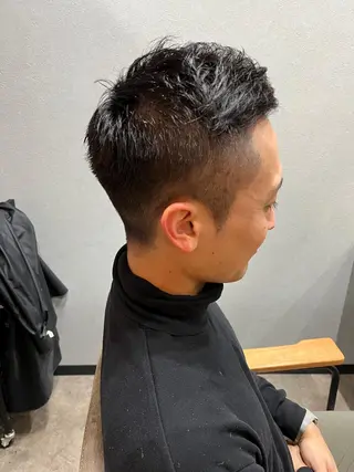 ミディアム カラー パーマ ヘアアレンジ メンズ キッズ ネイル マツエク・マツパ アイブロウ 久木原 ゆりのヘアスタイル