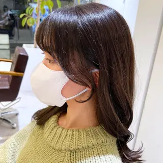 セミロング カラー 韓国ヘア×髪質改善 /yoshikaのヘアスタイル