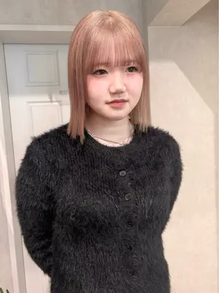 ミディアム 透明感モテスタイル 💞SHIORI💞のヘアスタイル