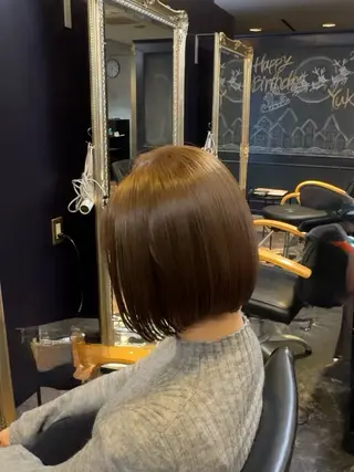 ミディアム カラー 店長 ハイトーン× 髪質改善/舘野 涼太のヘアスタイル