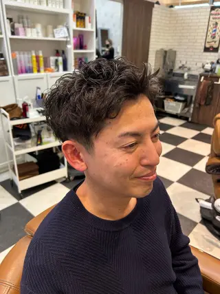 ショート パーマ メンズ 奈良/生駒/FEEL /ﾉｶﾞﾐﾄｼｷのヘアスタイル
