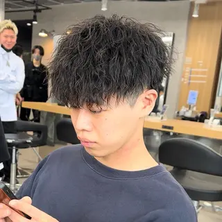 ショート パーマ メンズ ✂️メンズカット ひろき✂️のヘアスタイル