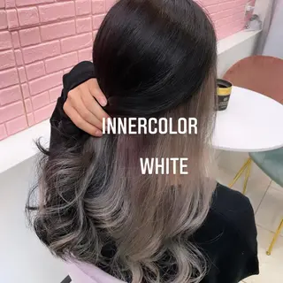 セミロング カラー エクステ🩵ブリーチ 韓国ヘア🩵KAEのヘアスタイル