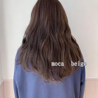 セミロング レイヤーカット 🌿透け感カラーのヘアスタイル