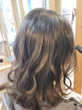 ミディアム カラー 長岡 健一のヘアスタイル