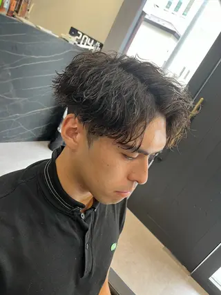 ショート パーマ ヘアアレンジ メンズ men'slapis YUTOのヘアスタイル
