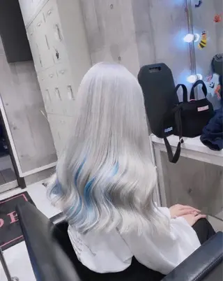 ロング カラー パーマ ヘアアレンジ メンズ キッズ ネイル マツエク・マツパ アイブロウ 💖オタク美容師 ꒰ঌ♡モモ♡໒꒱のヘアスタイル