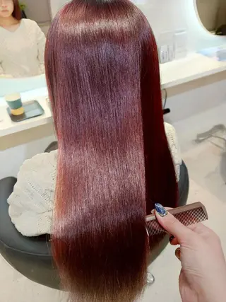 ロング ブリーチ縮毛矯正/ 髪質改善💎中野紀恵のヘアスタイル