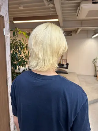 メンズ ハイトーン×似合わせ 🌱中川慎之介のヘアスタイル
