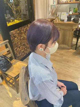 ショート カラー otoha✳︎ くすみ艶カラーのヘアスタイル