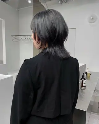 セミロング カラー HARUKA/原宿 ショートカットモデルのヘアスタイル