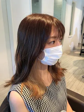 ロング カラー 髪質改善&ストレート ✂︎鈴木青樹のヘアスタイル