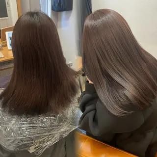 ロング カラー 【完全個室】髪質改善 暖色カラー/山崎唯奈のヘアスタイル