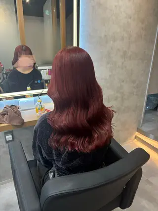 ロング カラー パーマ ヘアアレンジ 透明感ブリーチカラー 🌈TOMOHIROのヘアスタイル