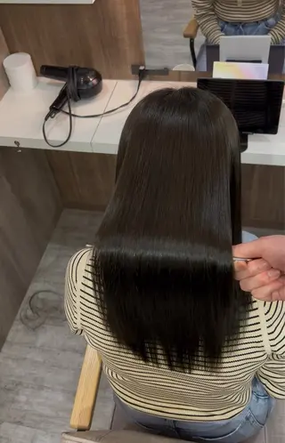 ロング 広島No.1美髪矯正 髪質改善/河村総一郎のヘアスタイル