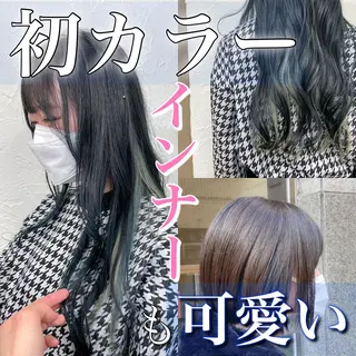 セミロング カラー メンズ ネイル マツエク・マツパ アイブロウ 新宿御苑前/新宿 Ryuseiのヘアスタイル