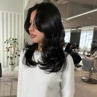 ミディアム カラー 海外レイヤー /NAGISAのヘアスタイル