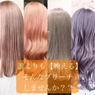 ミディアム カラー 縮毛矯正×艶髪カラー 髪質改善/三ツ木のヘアスタイル