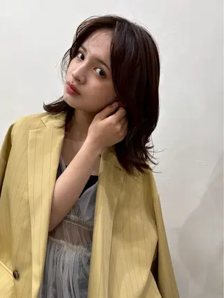 ミディアム みゆカラースパ/ モデル募集中のヘアスタイル