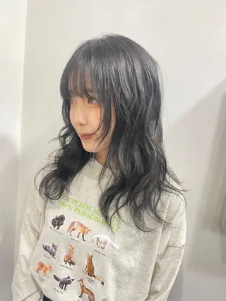 カラー noa / 郡山ボブ ×透明感カラーのヘアスタイル